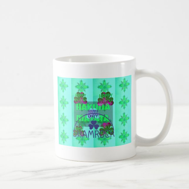 Taza De Café Feliz Día de San Patricio Hakuna Matata (Derecha)