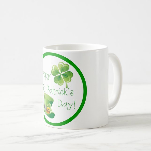 Taza De Café Feliz Día de San Patricio Mug (Anverso derecho)