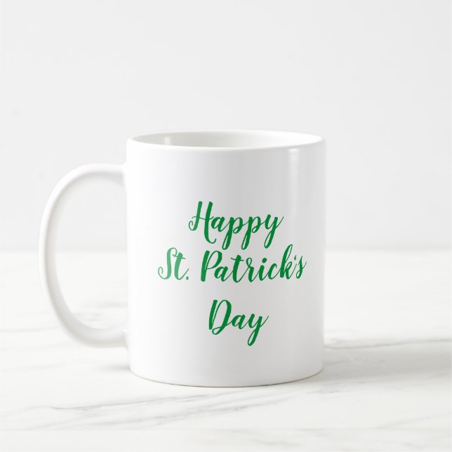 Taza De Café Feliz Día de San Patricio Verde (Izquierda)