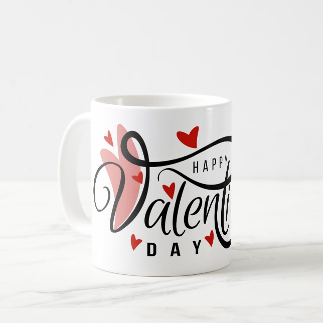 Taza De Café Feliz Día de San Valentín (Anverso izquierdo)