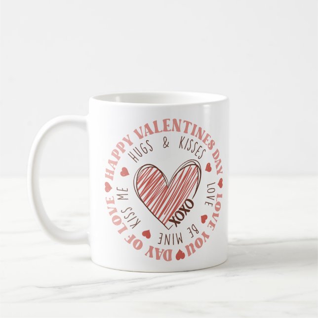 Taza De Café Feliz Día de San Valentín (Izquierda)