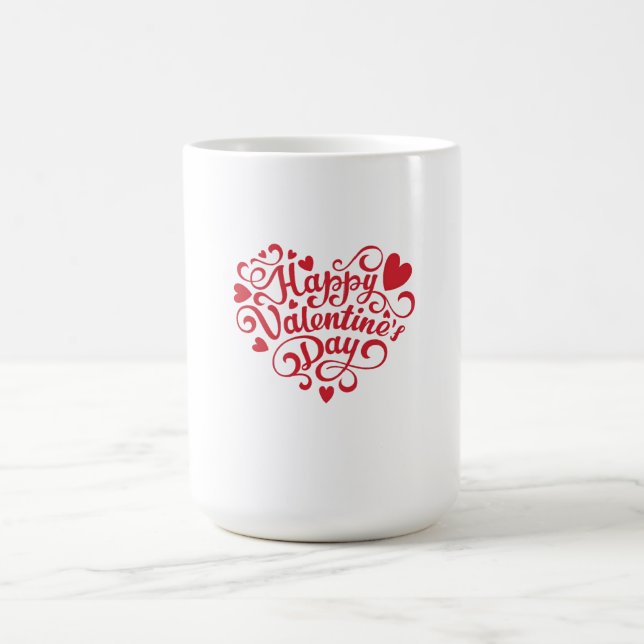 Taza De Café Feliz Día de San Valentín (Centro)
