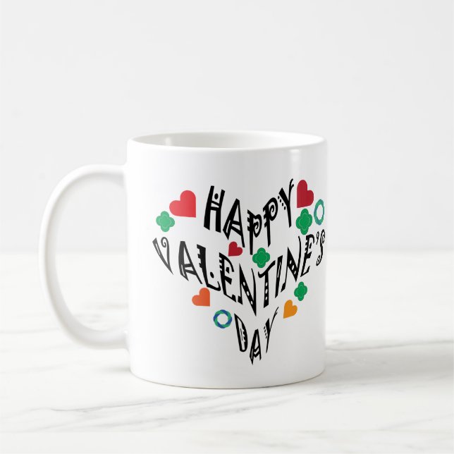 Taza De Café Feliz Día de San Valentín (Izquierda)