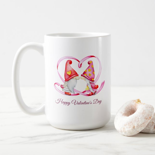 Taza De Café Feliz Día de San Valentín (Con donut)