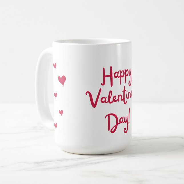 Taza De Café Feliz Día de San Valentín (Anverso izquierdo)