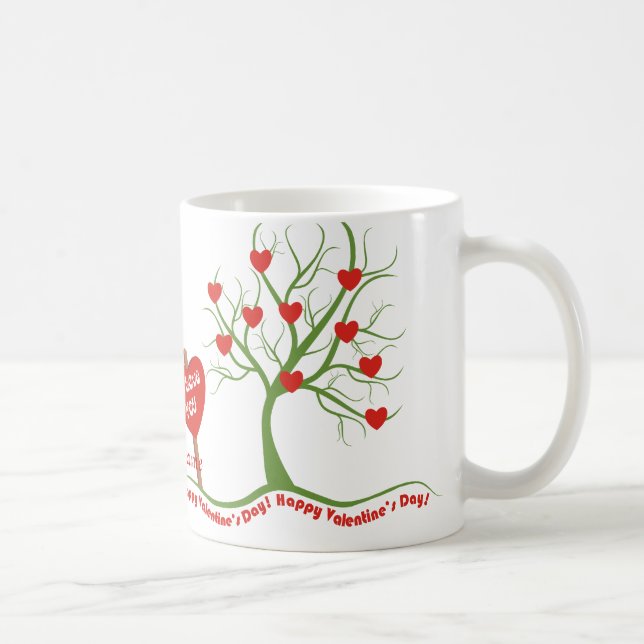 Taza De Café Feliz Día de San Valentín (Derecha)