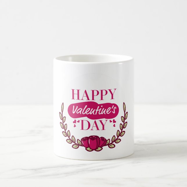 Taza De Café Feliz Día de San Valentín (Centro)
