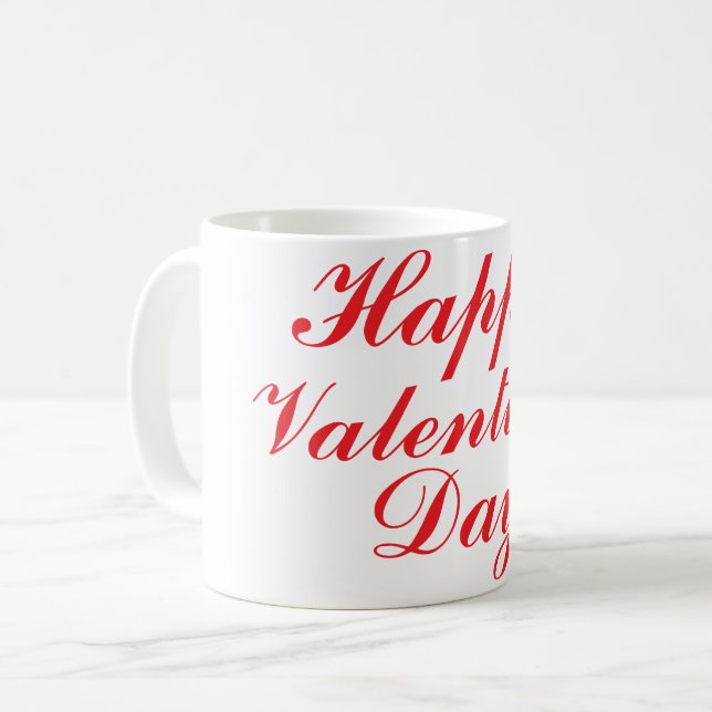 Taza De Café Feliz Día de San Valentín (Anverso izquierdo)