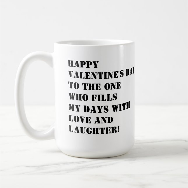 Taza De Café Feliz Día de San Valentín a la pareja (Izquierda)