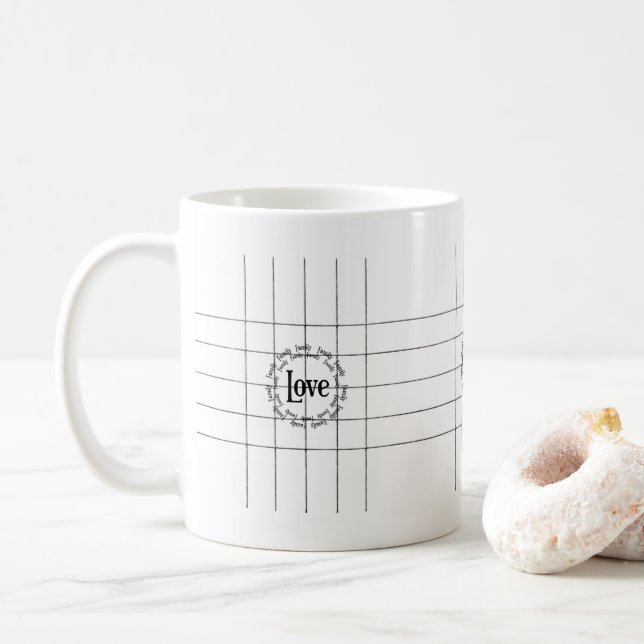 Taza De Café Feliz Día de San Valentín a los cerdos amamos a la (Con donut)
