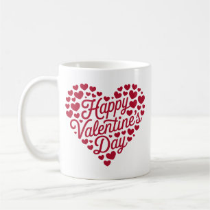 Taza De Café Feliz día de San Valentín Amor de San Valentín Cor