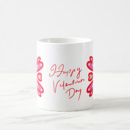 Taza De Café Feliz Día de San Valentín Corazones