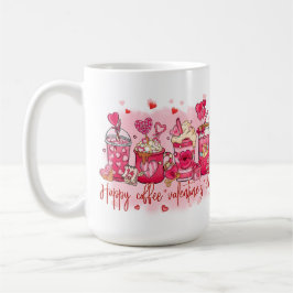 TAZA DE CAFÉ FELIZ DÍA DE SAN VALENTÍN DE CAFÉ