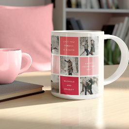 Taza De Café Feliz Día de San Valentín Fotografías Parejas