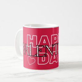 Taza De Café Feliz día de San Valentín moderno
