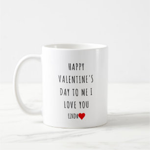 Taza De Café Feliz Día de San Valentín para mí amor personal