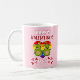 Taza De Café FELIZ DÍA DE SAN VALENTÍN Pareja de osos pera lind
