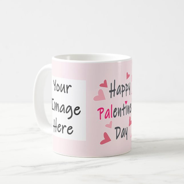 Taza De Café Feliz día de San Valentín Personalizado (Anverso izquierdo)