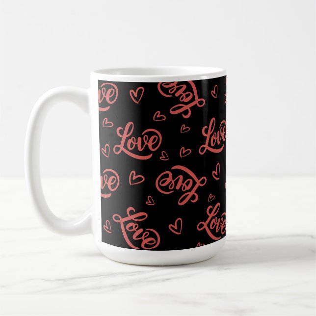 Taza De Café feliz día de san valentín te amo (Izquierda)