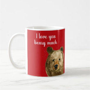 Taza De Café Feliz día de San Valentín te amo mucho