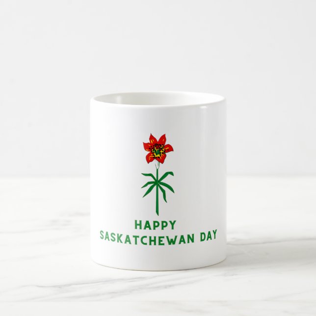 TAZA DE CAFÉ FELIZ DÍA DE SASKATCHEWAN (Centro)