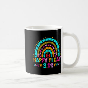 Taza De Café Feliz Día del Arcoiris de Pi 3.14 Número Pi Profes