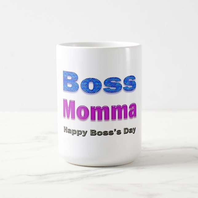 Taza De Café Feliz Día del Jefe, mamá (Centro)