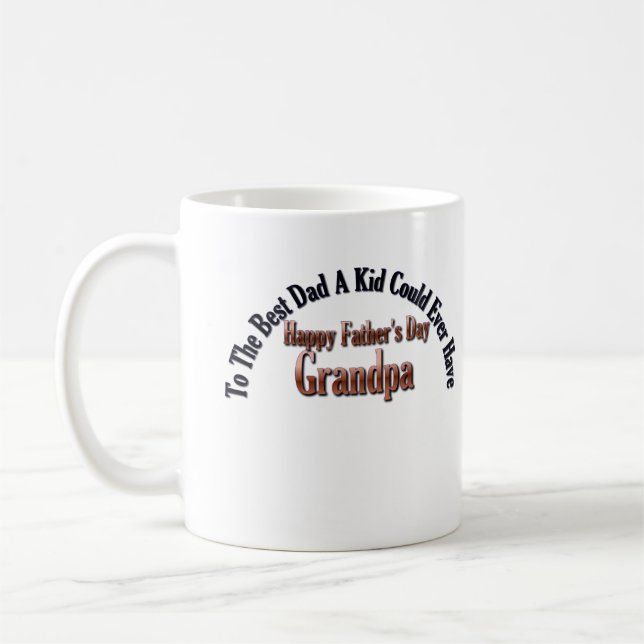 Taza De Café Feliz Día del Padre Abuelo (Izquierda)