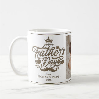 Taza De Café Feliz Día del Padre | Café fotográfico de papá
