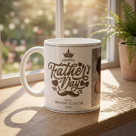 Taza De Café Feliz Día del Padre | Café fotográfico de papá