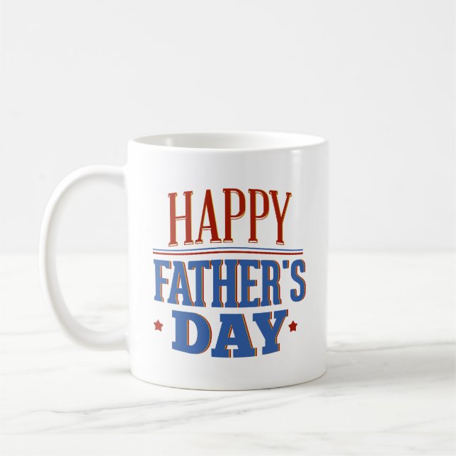 Taza De Café Feliz Día del Padre café Mug (Izquierda)