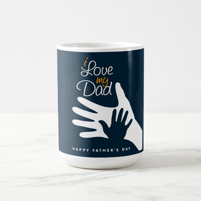 Taza De Café Feliz Día del Padre café Mug (Centro)