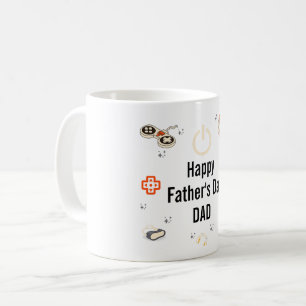 Taza De Café Feliz Día del Padre Cita de Papá Jugador