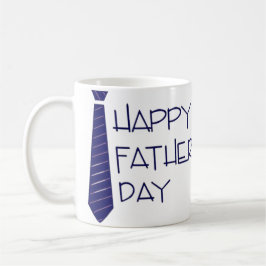 Taza De Café Feliz Día del Padre, corbata de cuello