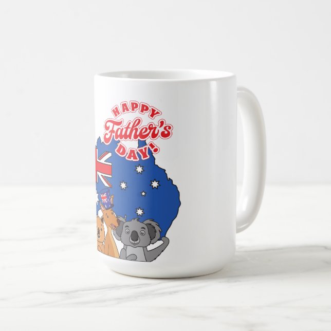 Taza De Café Feliz Día del Padre en Australia (Anverso derecho)