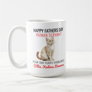 Taza De Café Feliz Día del Padre - Funny del gato