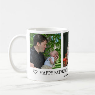 Taza De Café Feliz Día del Padre, mejor foto de papá del mundo 