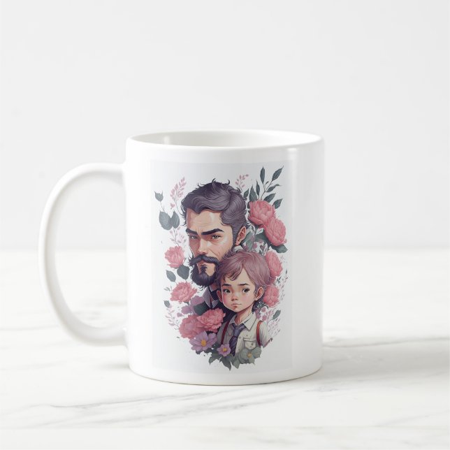 Taza De Café Feliz Día del Padre Mug - Regalo personalizado (Izquierda)