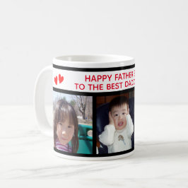 Taza De Café Feliz Día del Padre Papá - Tres Fotografías