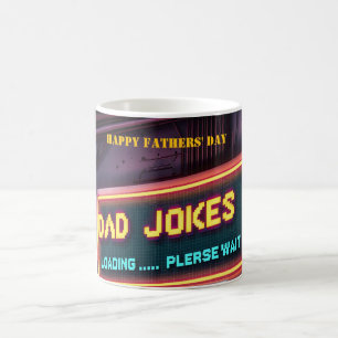 Taza De Café Feliz Día del Padre, Personalizado "Cargando Chist