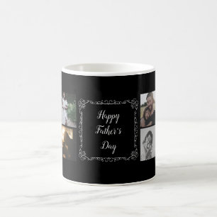 Taza De Café Feliz Día del Padre Personalizar tu texto y 8 fot