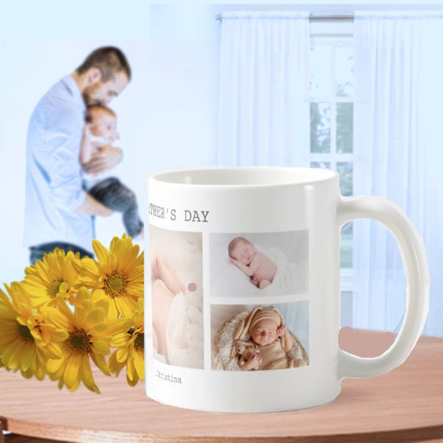 Taza De Café Feliz Día del Primer Padre 5 foto personalizada (Subido por el creador)