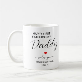 Taza De Café Feliz Día del Primer Padre Mug