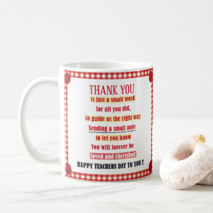 Taza De Café Feliz Día Del Profesor Para Usted