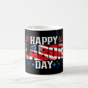 Taza De Café Feliz Día del Trabajo