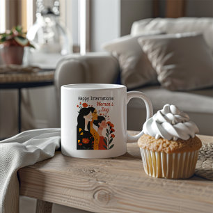 Taza De Café Feliz Día Internacional de la Mujer