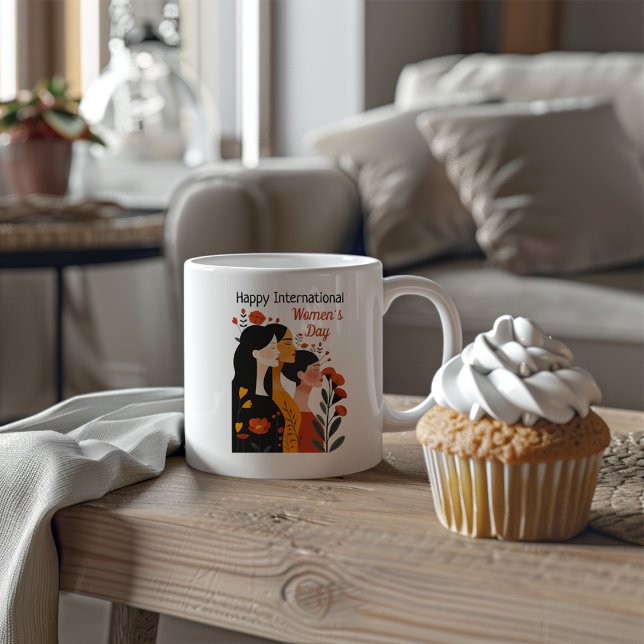 Taza De Café Feliz Día Internacional de la Mujer (Subido por el creador)