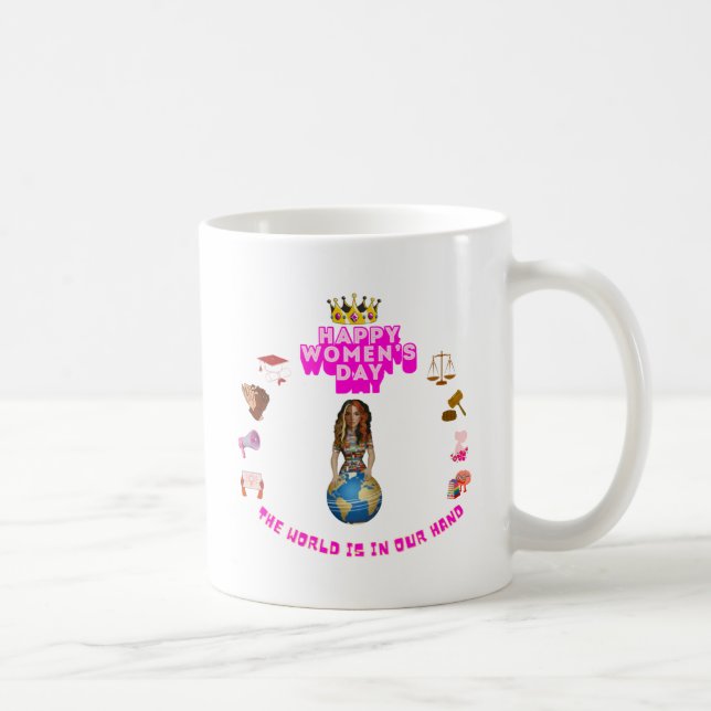 Taza De Café Feliz Día Internacional de la Mujer (Derecha)
