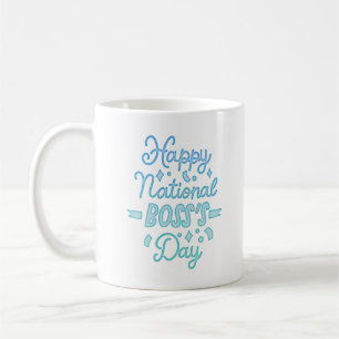 TAZA DE CAFÉ FELIZ DÍA NACIONAL DEL JEFE
