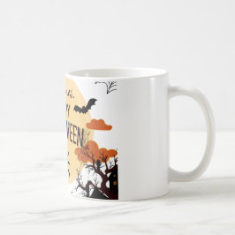 Taza De Café Feliz diseño de peluche de Halloween